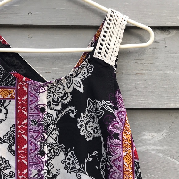 [Apt 9] Faux Button Down Racerback Tank - Picture 2 of 8